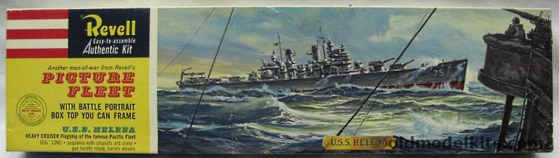 Revell 1/481 USS Helena Picture Fleet Issue - (Los Angeles - Fall River - Baltimore - Pittsburg - Columbus - Bremerton - Canberra - Toledo - Quincy - Chicago - St. Paul - Macon - Boston) - Picture Fleet / Master Modelers Club Issue, H370-169 plastic model kit